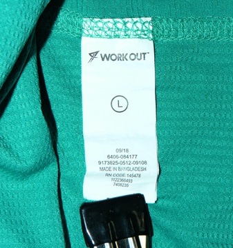 Work Out Fajna sportowa koszulka z odblaskami r L