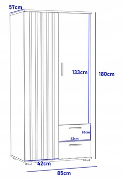 КОМПЛЕКТ MONTANA 13 (B120, 80 1D3SZ, R80 1D2SZ, ШКАФ SZ85)