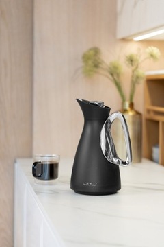 VIALLI TERMOS DZBANEK TERMICZNY Z WKŁADEM SZKLANYM ALESSIA KAWY HERBATY 1L