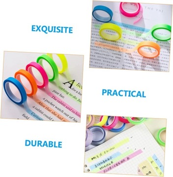 20 Rolek Ultracienkie Naklejki Indeksowe Paski Indeksu Lepkie Zakładki Inde