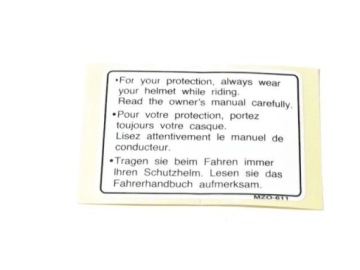 HONDA NAKLEJKA INFORMACYJNA NA ZBIORNIK OEM