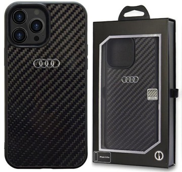 Audi Carbon Fiber etui obudowa pokrowiec plecki case do iPhone 14 Pro Max