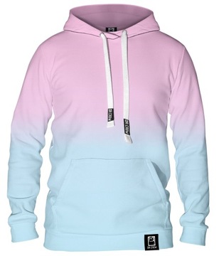 Damska Bluza z kapturem Ombre Blue Pink 3XL HIT