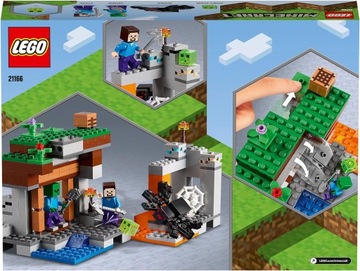 ПОДАРОЧНЫЙ НАБОР БЛОКОВ LEGO MINECRAFT ЗАБРОШЕННЫЙ MINE SPIDER MAINCRAFT