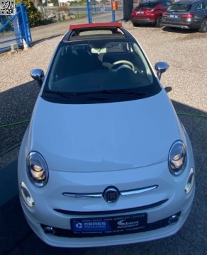 Fiat 500 II CC Seria 4 1.0 mHEV 70KM 2023 Fiat 500 Hybrid -Cabrio -Salon PL-Serwisowany w ASO-Dolcevita Hybryda 69KM, zdjęcie 9
