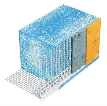 УГЛОВОЙ ПРОФИЛЬ КАПЕЛЬ ПВХ KAPINOS КАПЕЛЬ 2,5М С ФОЛЬГОЙ