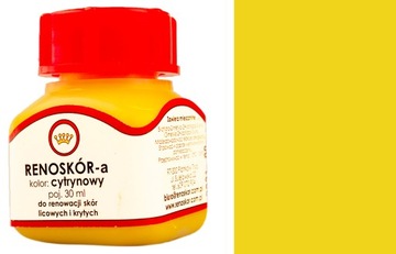 FARBA DO MALOWANIA SKÓR RENOWACJI RENOSKÓR ŻÓŁTY