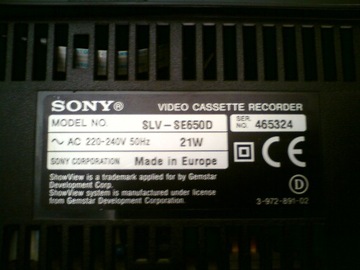 SONY SLV-SE650D VHS VIDEO видеомагнитофон стерео HI-FI SP LP + пульт дистанционного управления joy