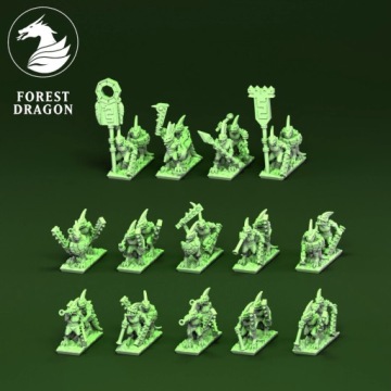 Reptilian Light Infantry, Lizardmen Army, Warmaster 10 mm