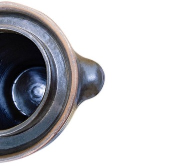 КЕРАМИЧЕСКАЯ БОЧКА 40 Л ДЛЯ СБОРА С ВОРОТНИКОМ КЕРАМИЧЕСКАЯ КРЫШКА