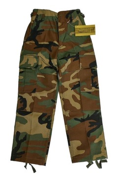 Spodnie dziecięce BDU woodland XL - wzrost 164 cm