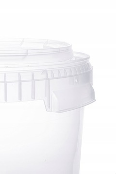 ПРОЗРАЧНОЕ пластиковое ведро с крышкой 30 литров для ЕДЫ!