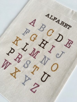 вышитый АЛФАВИТ вымпел, постер, картина