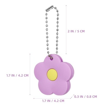 WHITE KEY COVERS HOME ID BADGES FLOWER PENDANTS