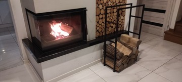 ПОДСТАВКА ДЛЯ ДРОВ ДЛЯ КАМИНА БОЛЬШАЯ МЕТАЛЛИЧЕСКАЯ КОРЗИНА LOFT 100х60х25