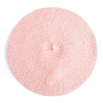 Beret Damski Francuski Wełniany z Antenką Stylowy Gładki Klasyczny KOLORY