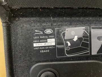 POLIČKA KUFRU RANGE ROVER EVOQUE L551 OE K8D2-46668-AD8PVJ