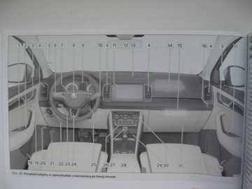 SKODA KAROQ 2017-2021 Руководство пользователя на польском языке, оригинальный цвет, 11/2017