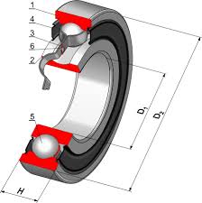 Подшипник 6001 2rs KYK 12x28x8