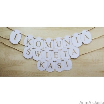 Baner komunijny literki - 1 szt