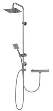 ZESTAW PRYSZNICOWY DESZCZOWNICA BATERIA TERMOSTATYCZNA ŁAZIENKA RIPON