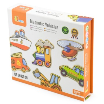 VIGA MAGNETS ТРАНСПОРТ ДЕРЕВЯННАЯ ДОСКА 20 ЭЛЕМЕНТОВ