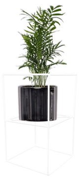 KWIETNIK METALOWY STOJĄCY STOJAK NA KWIATY BIAŁY 40 CM LOFT PRODUKT POLSKI