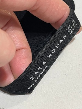 44 czarna frędzle oversize Zara XS Koszula długa oryginalna wiskoza