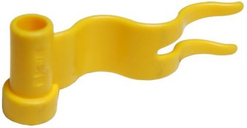 LEGO Żółta Flaga 4x1 4495a Yellow Flag Wave Left