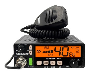 Радиоприемник CB PRESIDENT BARRY 2 II + PLUS AM/FM 12/24 В радиоприемник SIBI