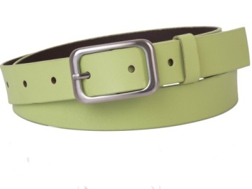 Женский КОЖАНЫЙ ремень 3 см. Салатовый, окружность 95 |