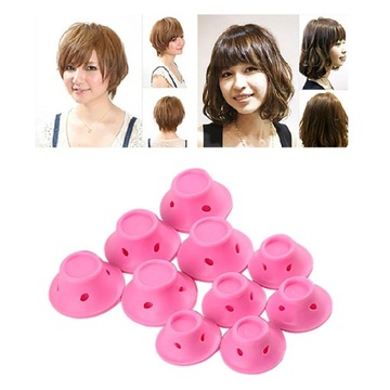 10 szt. Rod lokówki do włosów fryzjerstwo do spania niebieski