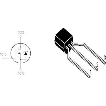 1HNK60R N-CHANNEL 600V - 1 A TO-92 Super MESH MOSFET
