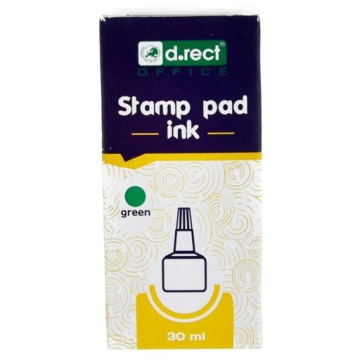 ЧЕРНИЛА ДЛЯ ШТАМПОВ 30 МЛ ЗЕЛЕНЫЕ D.RECT
