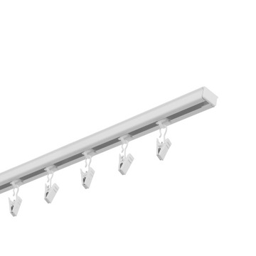 Karnisz sufitowy pojedynczy szyna aluminiowa 300 cm z żabkami