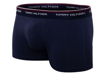 BOKSERKI MĘSKIE TOMMY HILFIGER GRANAT 3szt r. XL