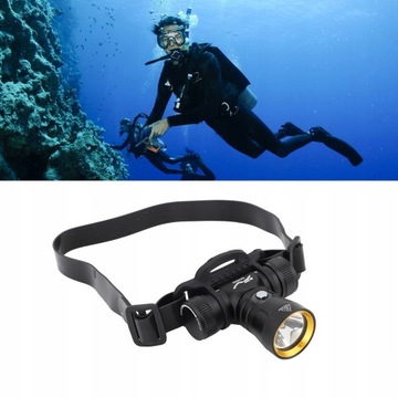 Налобный фонарь для дайвинга 8000 лм, 3 режима оси
