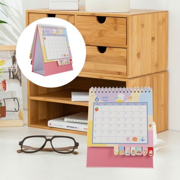 Desk Calendar Standing Flip Desktop Calendar Portable Calendar For Home