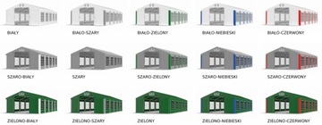 5x10m 2-2,91m Namiot handlowy ogrodowy wzmocniony
