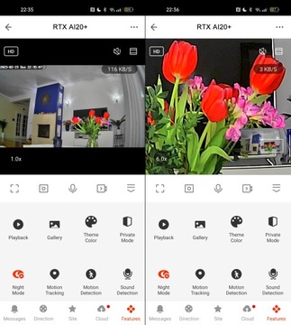 Панорамная IP-камера RTX для улицы, 5 МП, Tuya, двусторонняя аудиозапись, запись на SD до 256 ГБ