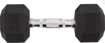 ГИРЯ ГАНТЕЛЕЙ 2 x 5 кг, С РЕЗИНОВЫМ ПОКРЫТИЕМ