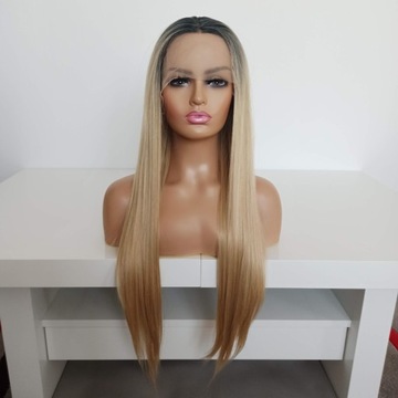Парик LACE FRONT Блондин 40/55/80см + шапочка БЕСПЛАТНО