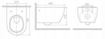 УНИТАЗ VELDMAN БЕЗОБЕДНИК VERA + СИДЕНЬЕ ИЗ ДЮРОПЛАСТА
