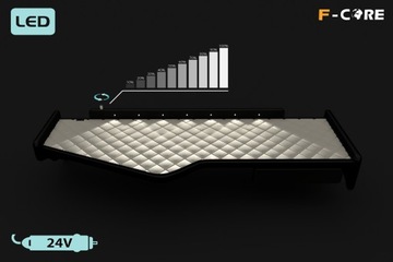 Полка для борта TIR SCANIA R 11-16, выдвижной ящик, козырек LED