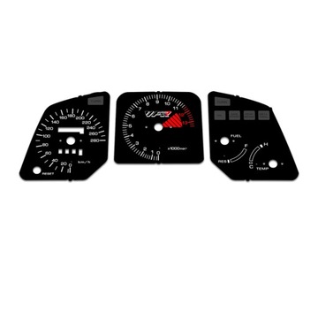 Honda VFR 750 RC24 1988-1989 Tarcze Zegarów CZARNE
