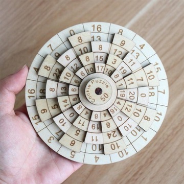 Drewniane puzzle logiczne Łamigłówki