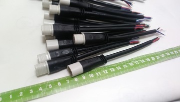 ГЕРМЕТИЧНЫЙ РАЗЪЕМ IP65, 5 КОНТАКТОВ С КАБЕЛЕМ ДЛИНОЙ 30 СМ, 5 КОНТАКТОВ