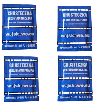 Chusteczka Neutralizująca Gaz Pieprzowy 4 Sztuki