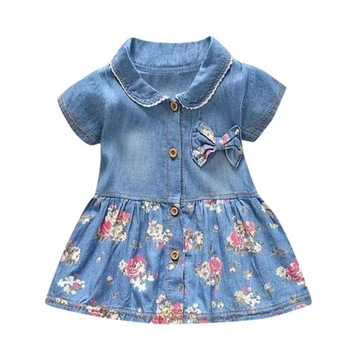 2022 New Toddler Baby Girls Floral Print Bowknot S