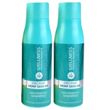 2x SZAMPON NAWILŻAJĄCY DO WŁOSÓW WELLNESS 500 ml